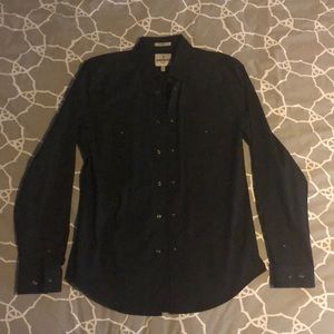 Express TX8 Fitted Snap-on Dress shirt